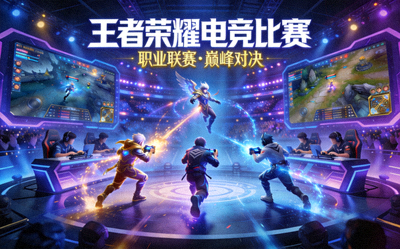 王者荣耀游戏封面图展示王者荣耀电竞比赛场景